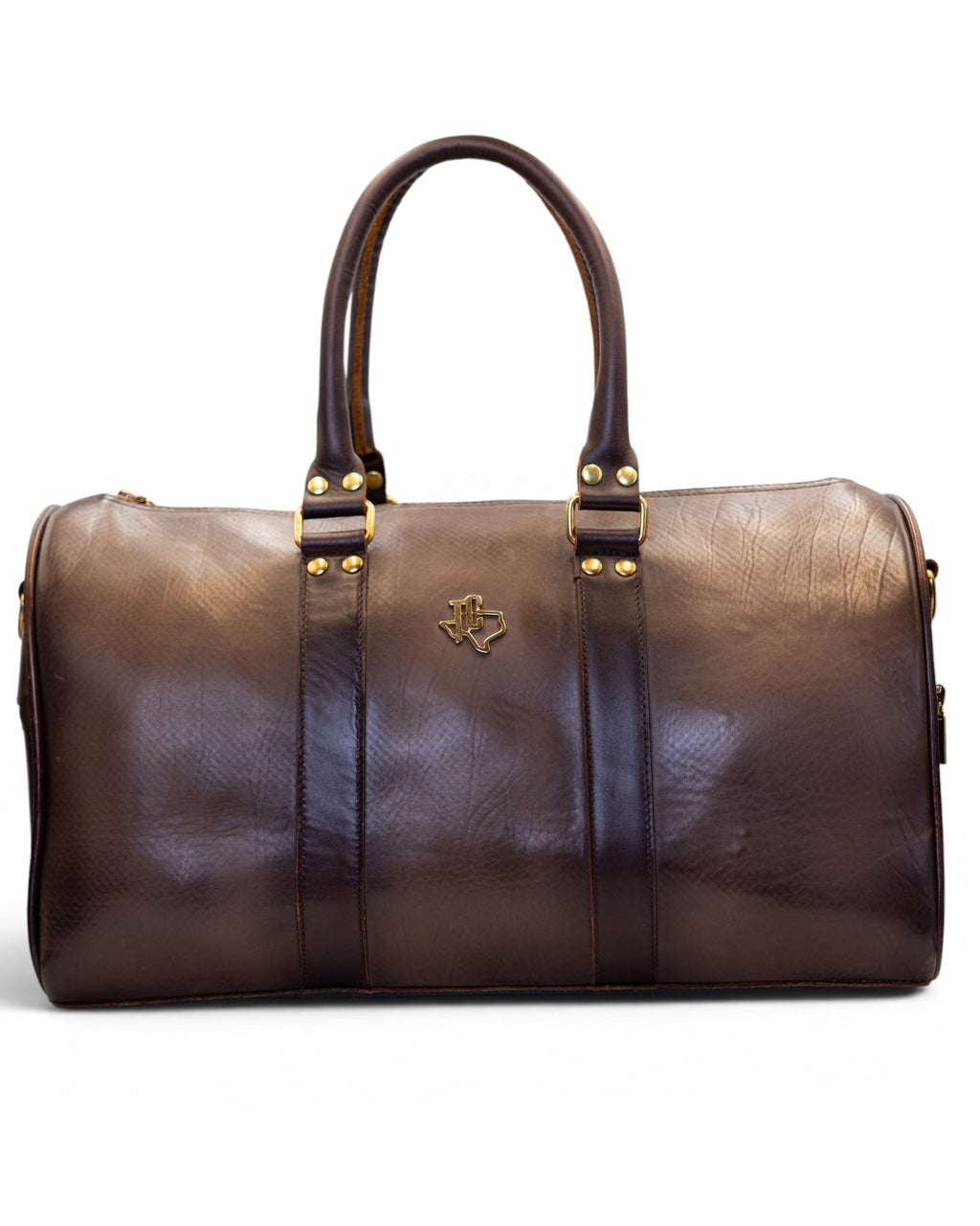 Espresso Calf Leather Duffle Bag