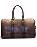Espresso Calf Leather Duffle Bag