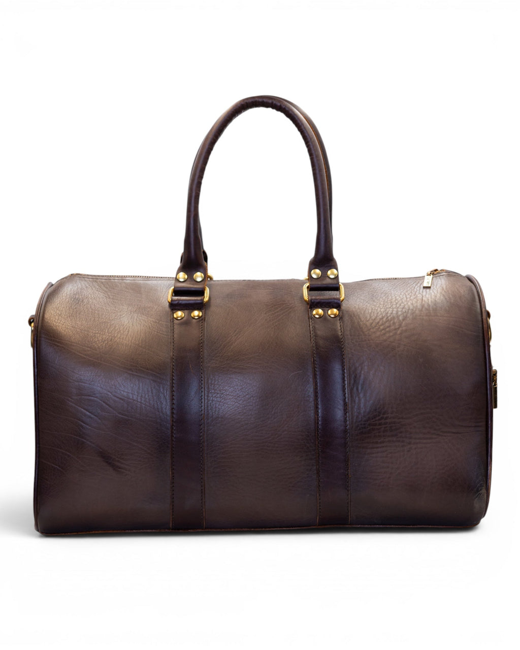Espresso Calf Leather Duffle Bag